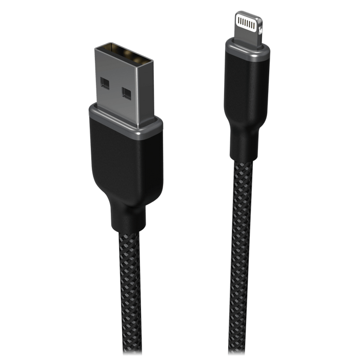 mophie USB A to Apple Lightning 3ft Black