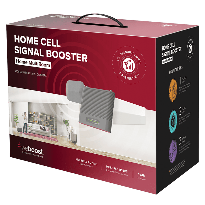weBoost Home MultiRoom Cellular Signal Booster Kit Gray