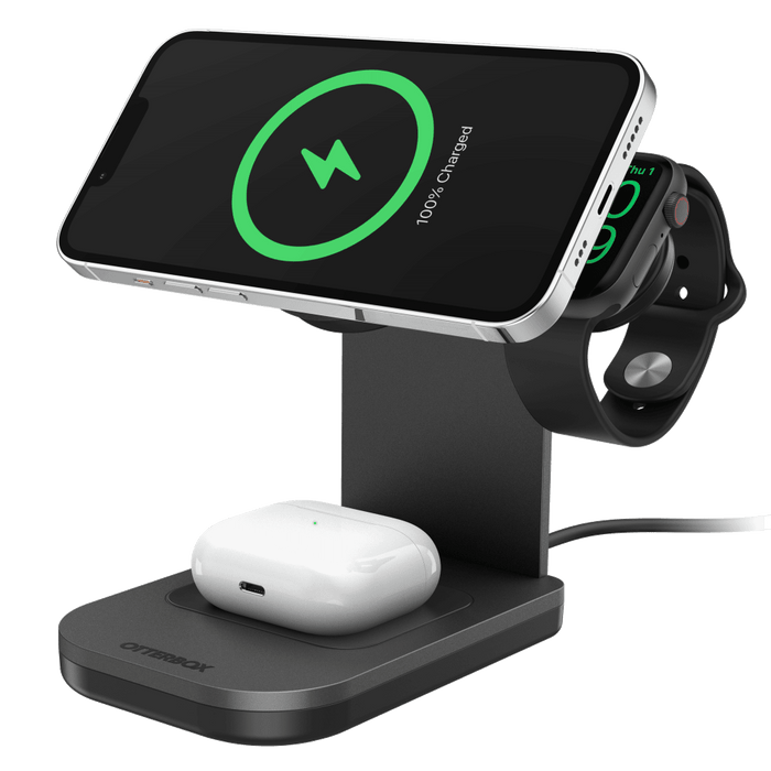 OtterBox 3 in 1 MagSafe Wireless Charging Stand Phantom Night