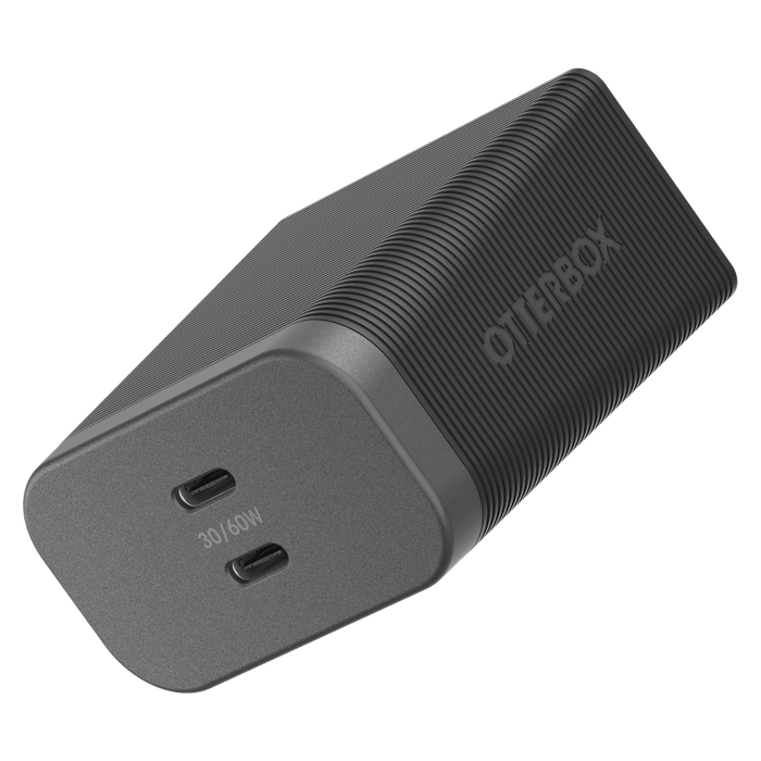 OtterBox Premium Pro 2 Port USB C Wall Charger 60W Nightshade