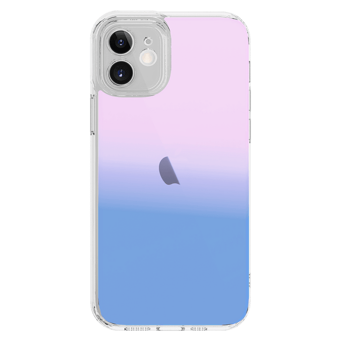 AMPD Acrylic Ice Holographic Case for Apple iPhone 12 Blue and Pink