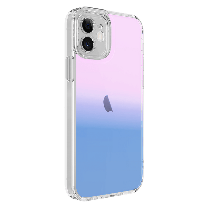AMPD Acrylic Ice Holographic Case for Apple iPhone 12 Blue and Pink