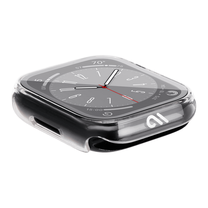 Case-Mate Tough Case with Integrated Glass Screen Protector for Apple Watch 45mm Clear