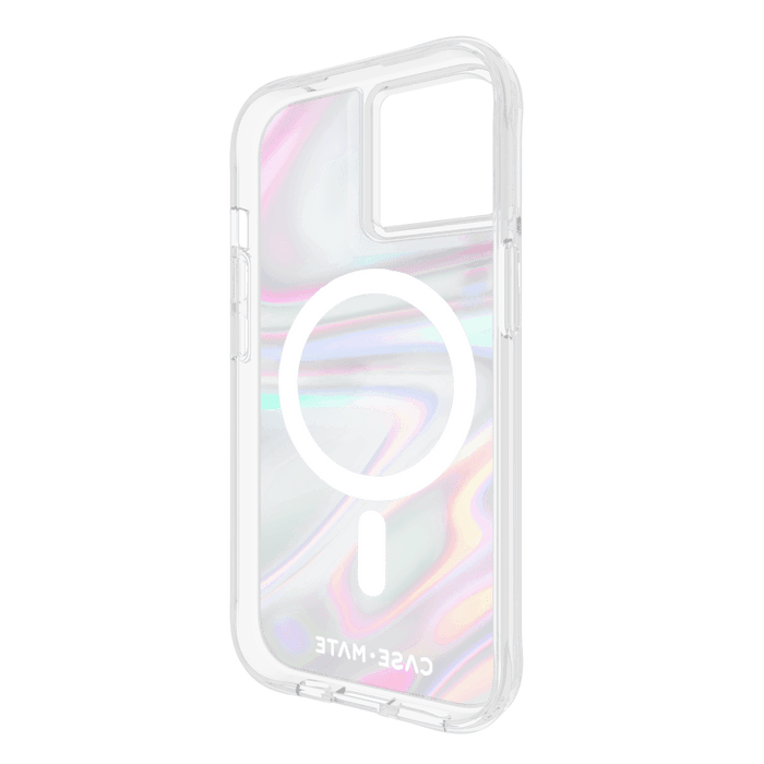 Case-Mate Soap Bubble MagSafe Case for Apple iPhone 15 / iPhone 14 / iPhone 13 Iridescent