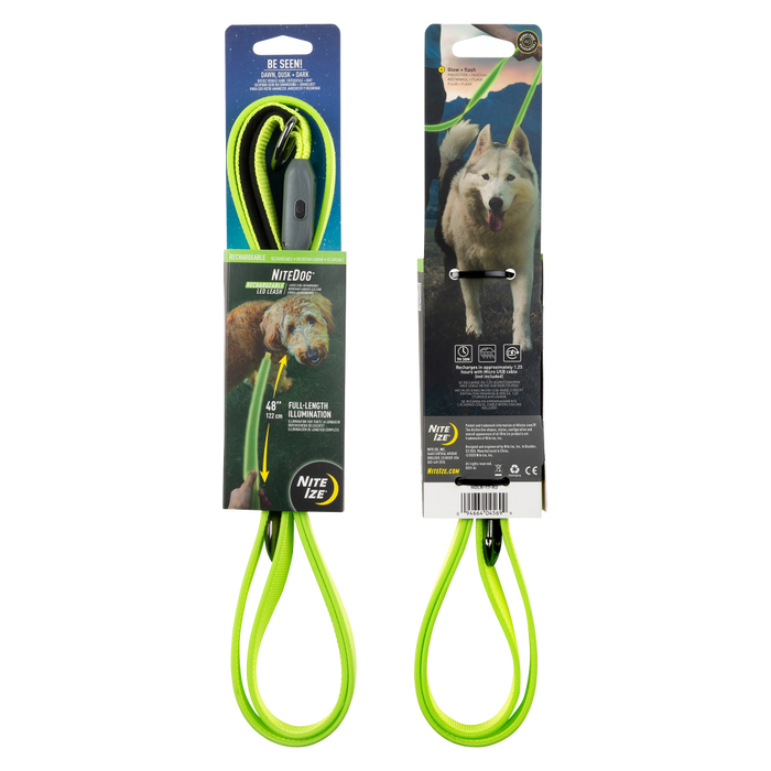 Nite Ize Rechargeable LED Leash Green