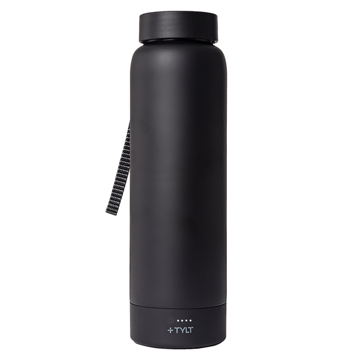 TYLT All in One Water Bottle and Portable Power Bank 5,700 mAh Black