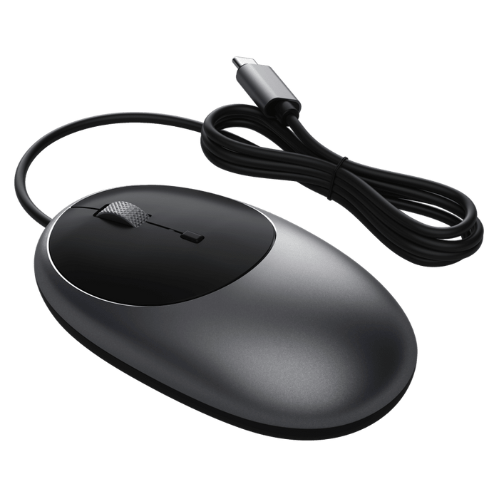 Satechi C1 USB C Wired Mouse Space Gray