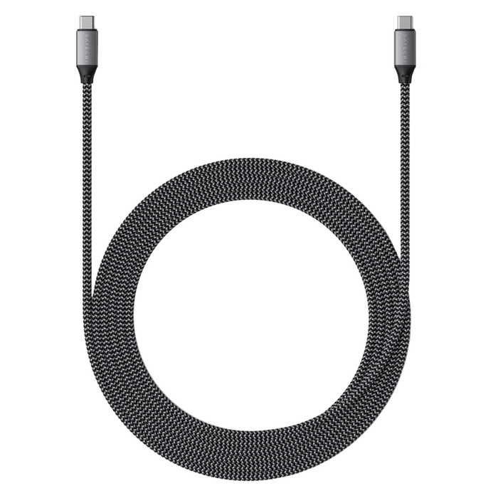 Satechi USB C to USB C 100W Cable 6.5ft Space Gray