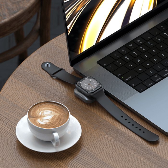 Satechi USB C Magnetic Charging Dock for Apple Watch Space Gray