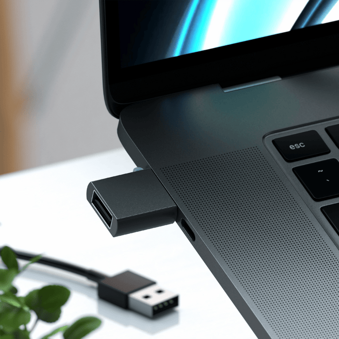 Satechi Aluminum USB C to USB A 3.0 Adapter Space Gray