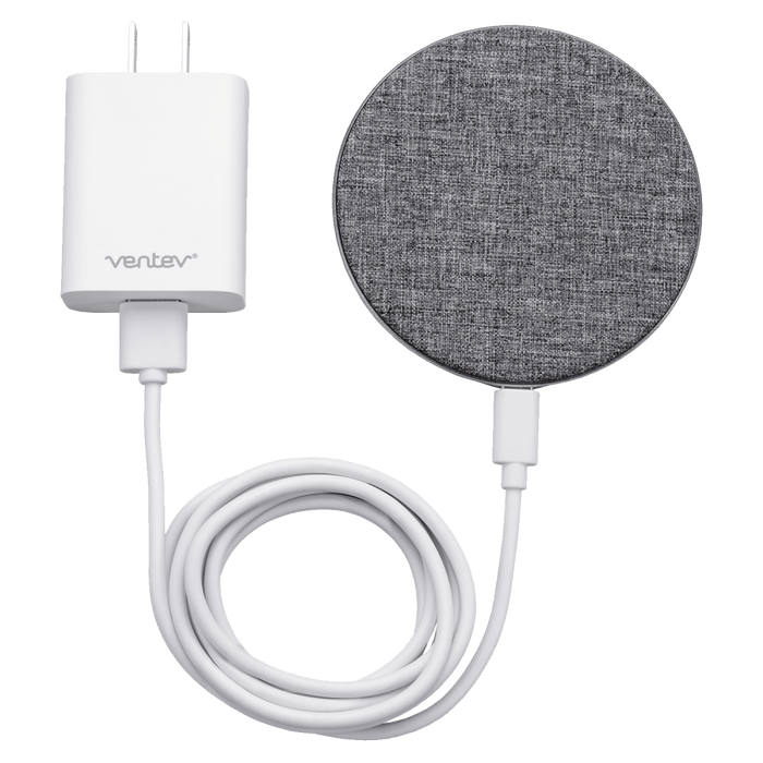 Ventev wireless chargepad plus 10W Gray and White
