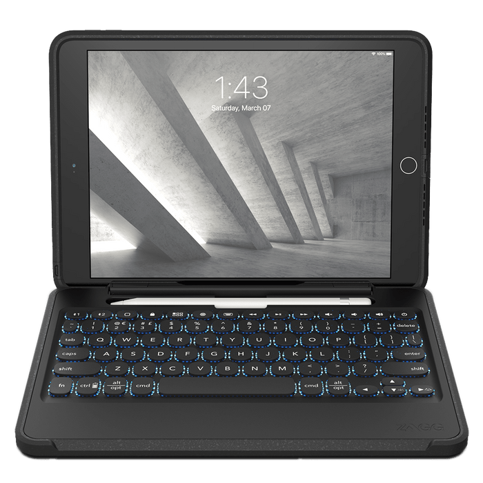 ZAGG Rugged Book Go Keyboard and Case for Apple iPad 10.2 / Air 10.5 / Pro 10.5 Black