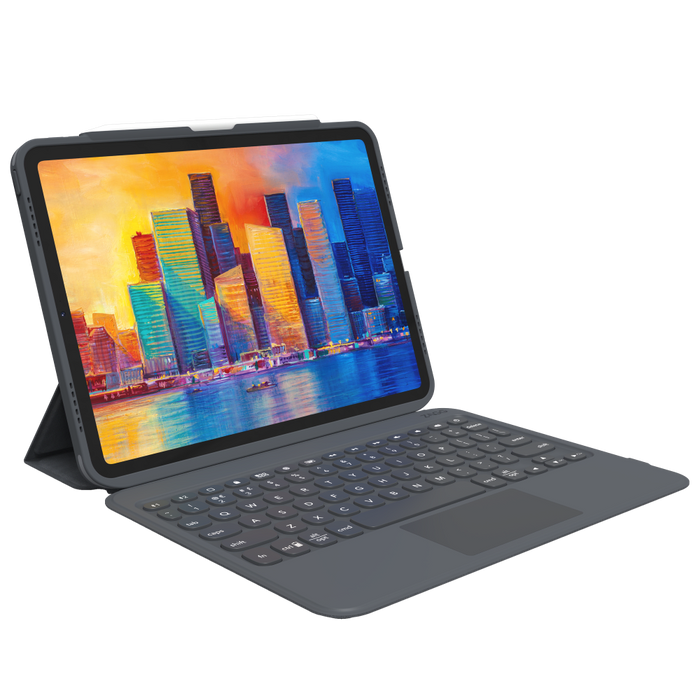 ZAGG Pro Keys Bluetooth Keyboard Case for Apple iPad Pro 11 (2021 / 2020 / 2018) Black and Gray