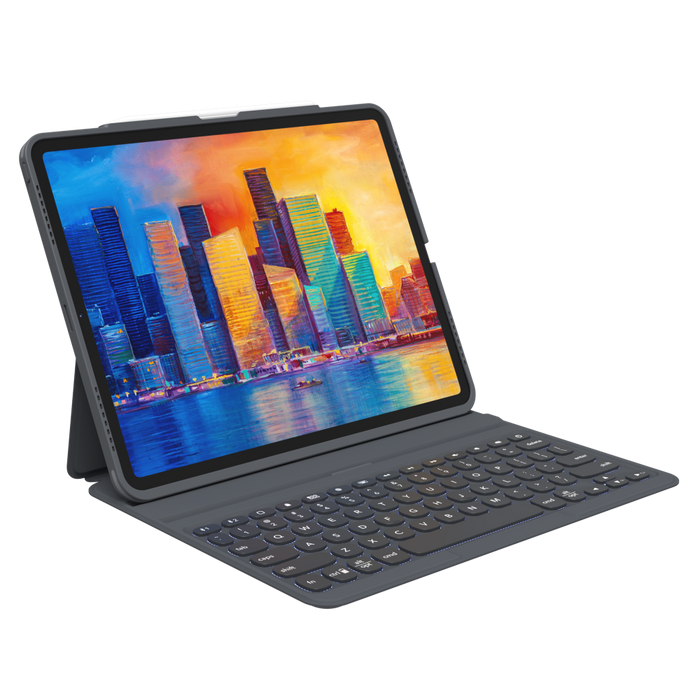 ZAGG Pro Keys Bluetooth Keyboard Case for Apple iPad Pro 12.9 (2021 / 2020 / 2018) Charcoal