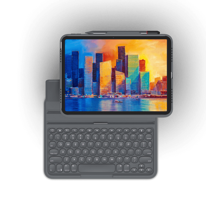 ZAGG ZAGG - Pro Keys Wireless Keyboard and Detachable Case for Apple iPad 10.9 (2022) - Black and Gray Black, Gray