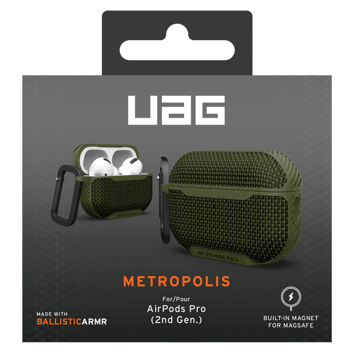 Urban Armor Gear (UAG) Metropolis Case for Apple AirPods Pro 2 Olive Drab