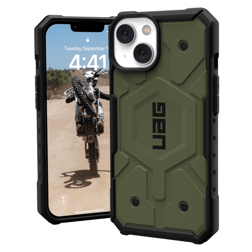 Urban Armor Gear (UAG) Pathfinder MagSafe Case for Apple iPhone 14 / 13 Olive