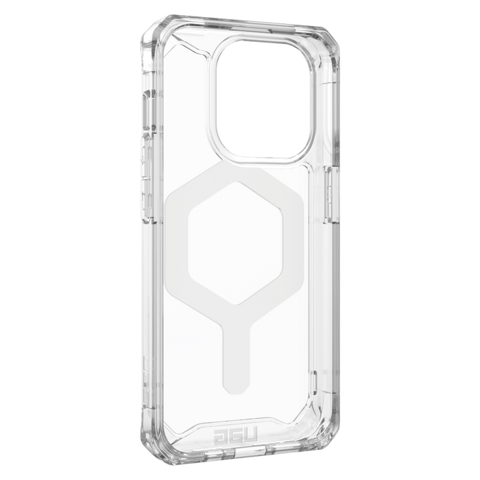 Urban Armor Gear (UAG) Plyo MagSafe Case for Apple iPhone 15 Pro Ice and White