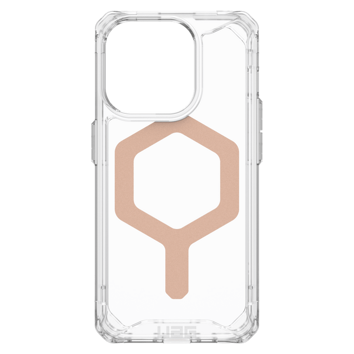 Urban Armor Gear (UAG) Plyo MagSafe Case for Apple iPhone 15 Pro Ice and Rose Gold