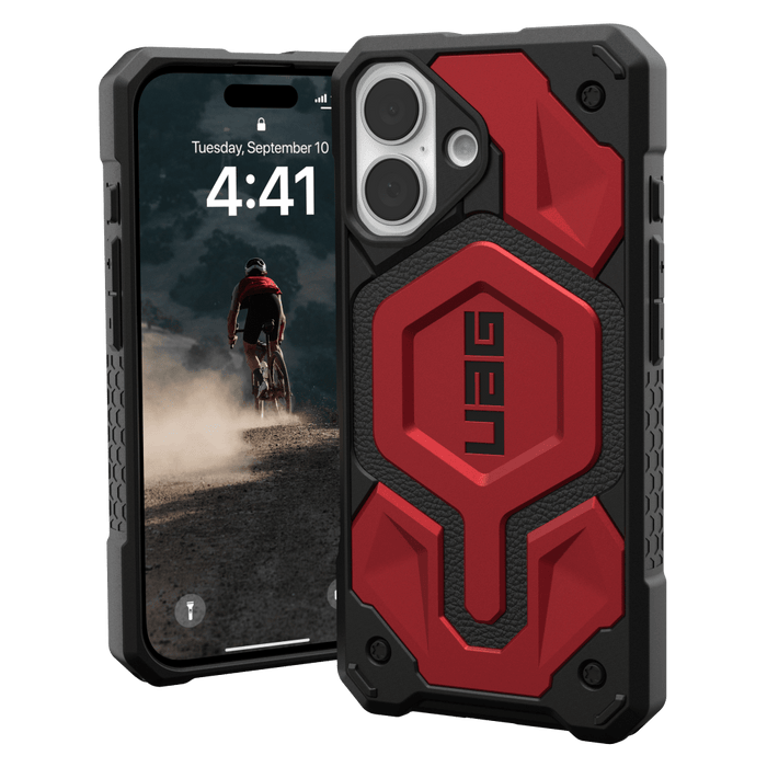 Urban Armor Gear Monarch Pro Case for Apple IP16 Red