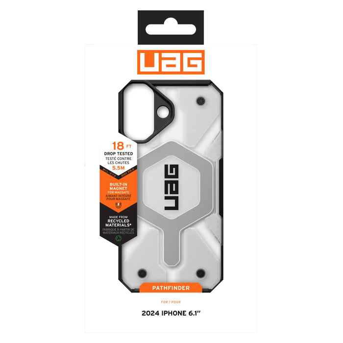 Urban Armor Gear Pathfinder Clear MagSafe Case for Apple iPhone 16