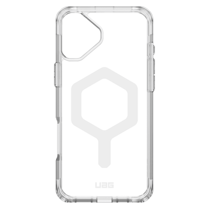 Urban Armor Gear Plyo MagSafe Case for Apple IP16PLUS Clear, White