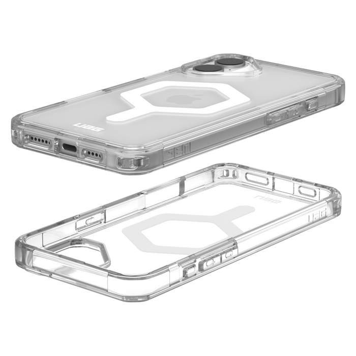 Urban Armor Gear Plyo MagSafe Case for Apple IP16PLUS Clear, White