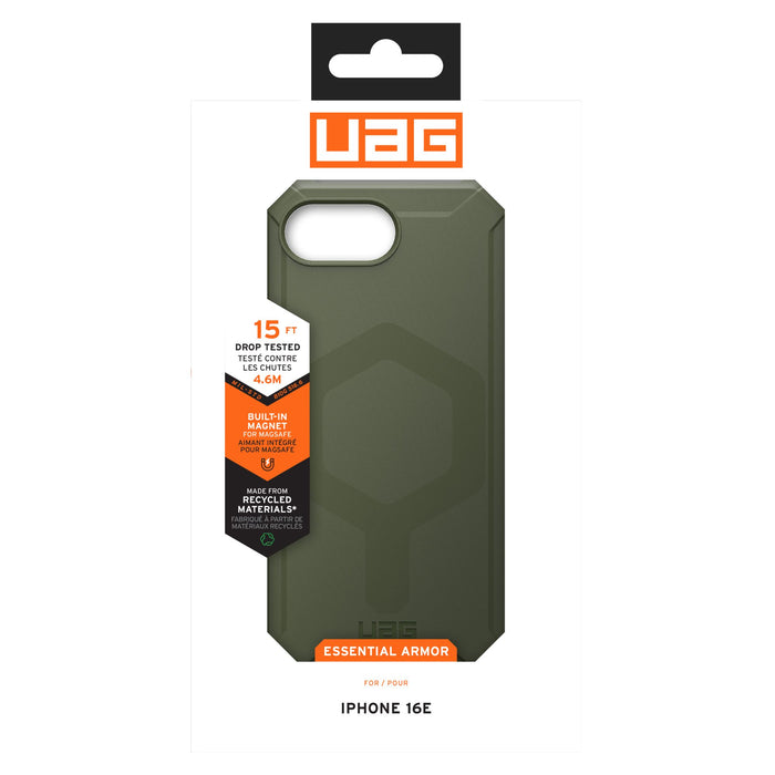 Urban Armor Gear Essential Armor MagSafe Case for Apple iPhone 16e