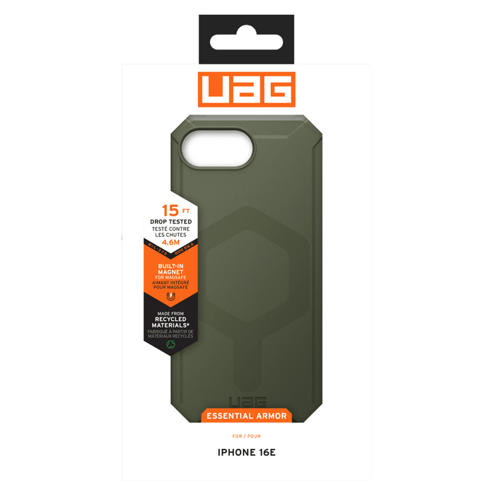 Urban Armor Gear Essential Armor MagSafe Case for Apple iPhone 16e