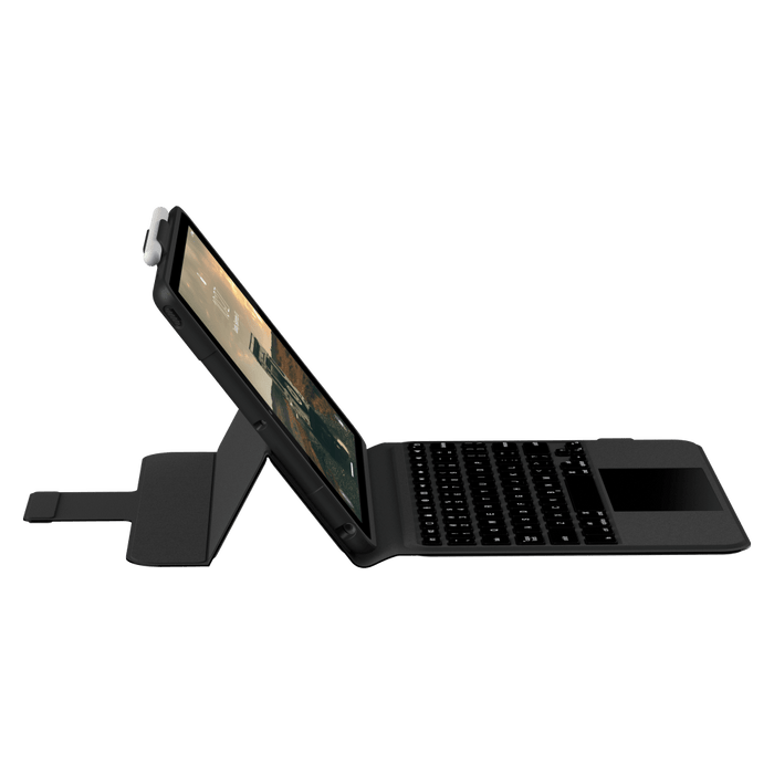 Urban Armor Gear (UAG) Bluetooth Keyboard with Trackpad for Apple iPad 10.2 Black and Ash