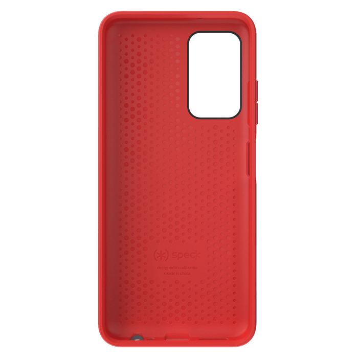 Speck Presidio Impact Hero Case for Samsung Galaxy A03s Moodey Grey and Turbo Red