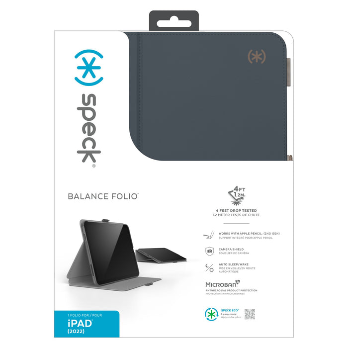 Speck Balance Folio Case for Apple iPad iPad 11 (2025 / 11th Gen) / 10.9 (2022 / 10th Gen) Black