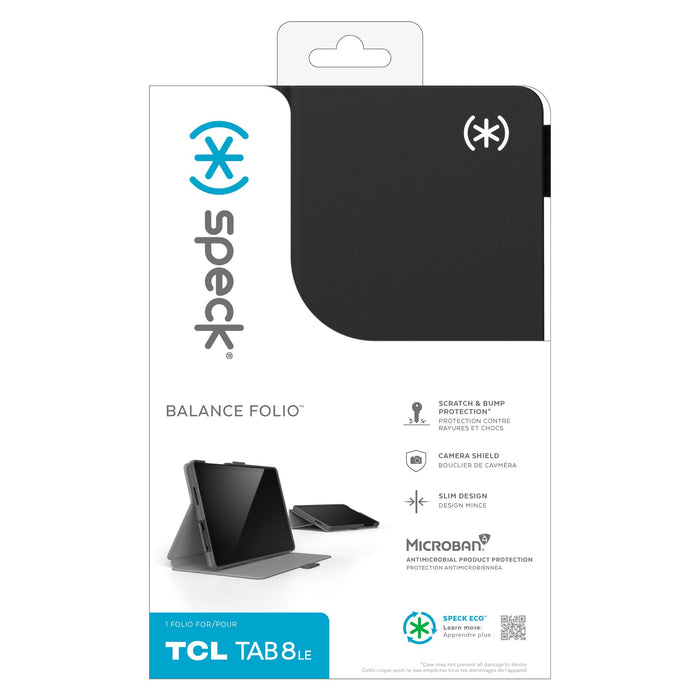 Speck Balance Folio Case for TCL Tab 8 Plus / Tab 8 LE Black