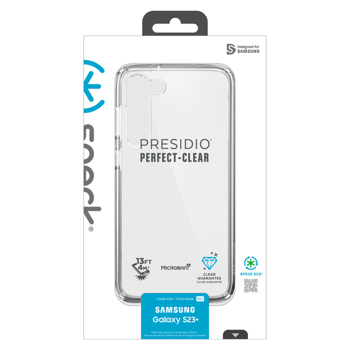 Speck Presidio Perfect Clear Case for Samsung Galaxy S23 Plus Clear