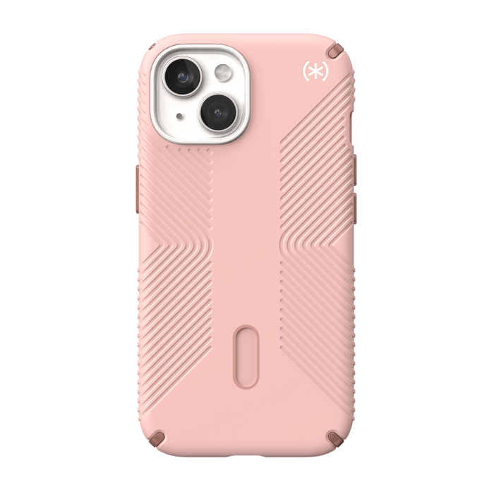 Speck Presidio2 Grip MagSafe Case for Apple iPhone 15 / iPhone 14 / iPhone 13 Dahlia Pink