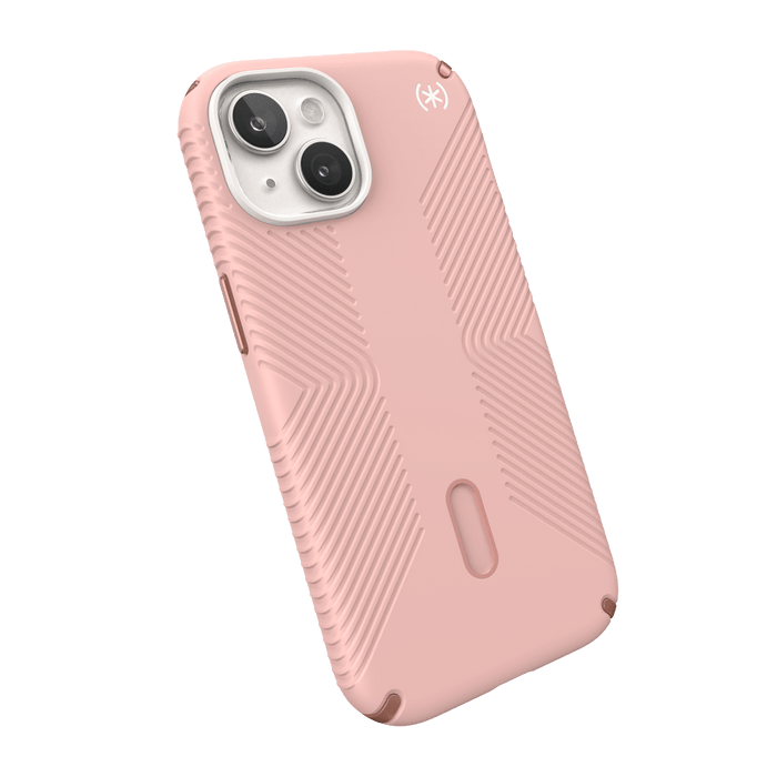Speck Presidio2 Grip MagSafe Case for Apple iPhone 15 / iPhone 14 / iPhone 13 Dahlia Pink