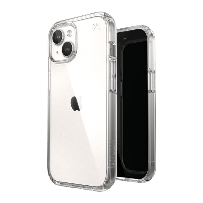 Speck Presidio Perfect Clear Case for Apple iPhone 15 / iPhone 14 / iPhone 13 / iPhone 16e