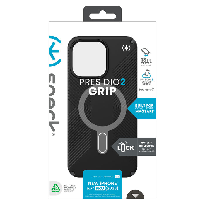 Speck Presidio2 Grip MagSafe Case for Apple iPhone 15 Pro Max