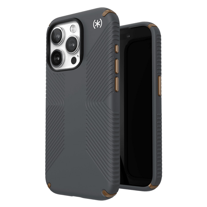 Speck Presidio2 Grip Case for Apple iPhone 15 Pro Charcoal Grey