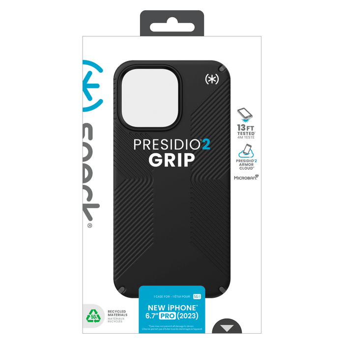 Speck Presidio2 Grip Case for Apple iPhone 15 Pro Max Black