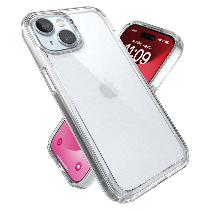 Speck Gemshell Grip Case for Apple iPhone 15 / 14 / 13 / iPhone 16e Clear