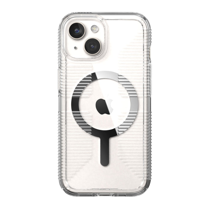 Speck Gemshell Grip MagSafe Case for Apple iPhone 15 / iPhone 14 / iPhone 13 / iPhone 16e Clear