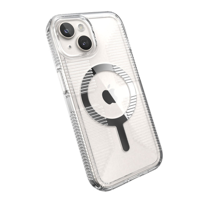 Speck Gemshell Grip MagSafe Case for Apple iPhone 15 / iPhone 14 / iPhone 13 / iPhone 16e Clear