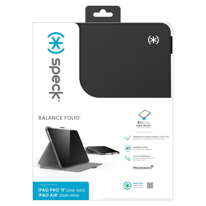 Speck Balance Folio Case for Apple iPad Air 11 / iPad Pro 11 (2022 / 2021 / 2020 / 2018) / Air 10.9 / Air 2022 Black