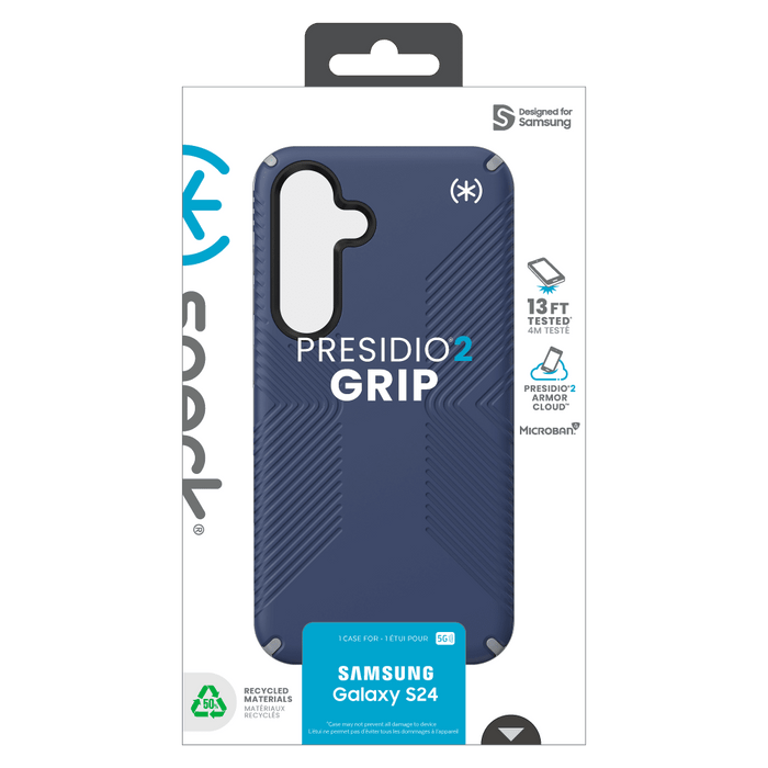 Speck Presidio2 Grip Case for Samsung Galaxy S24 Coastal Blue