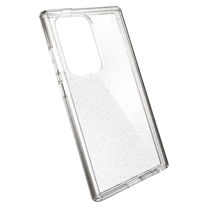 Speck Presidio Perfect Clear Case for Samsung Galaxy S24 Ultra Gold Glitter