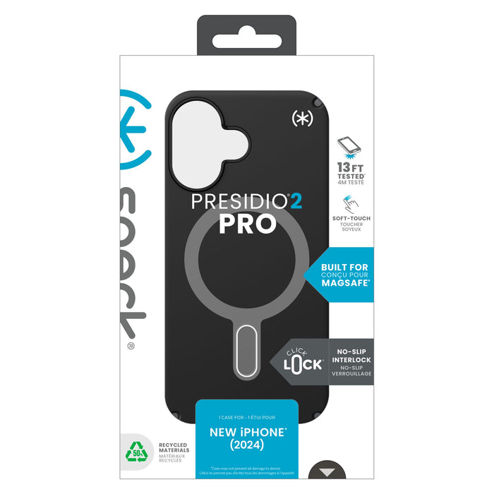Speck Presidio2 Pro Case with ClickLock for Apple iPhone 16