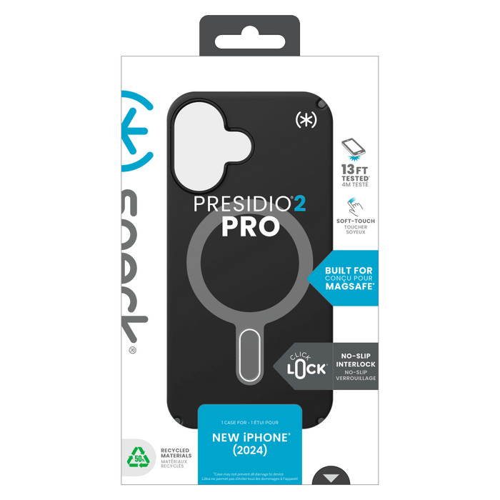 Speck Presidio2 Pro Case with ClickLock for Apple iPhone 16