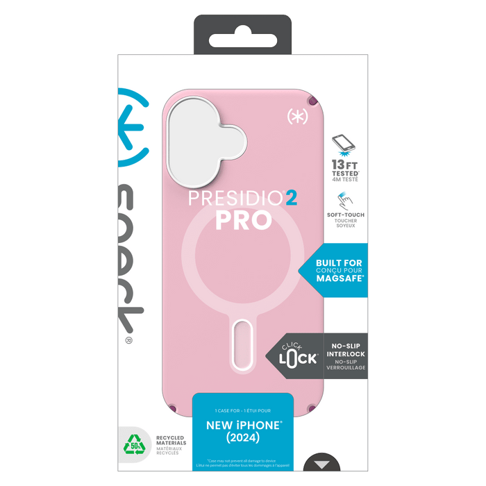 Speck Presidio2 Pro Case with ClickLock for Apple iPhone 16