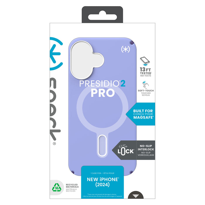 Speck Presidio2 Pro Case with ClickLock for Apple iPhone 16